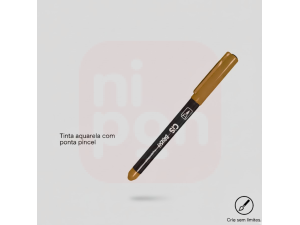Caneta Marcador Brush Aquarelável CIS - Caramelo
