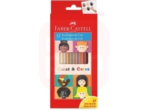 Lápis de Cor Caras e Cores 12 Cores - Faber-Castell